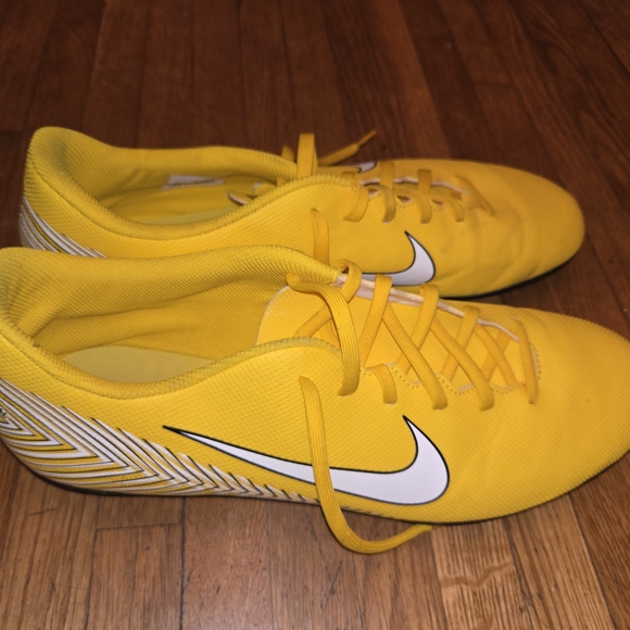 Nike Vapor 12 Academy Neymar Jr FG/MG Mens Yellow Soccer Cleats - Picture 5 of 10